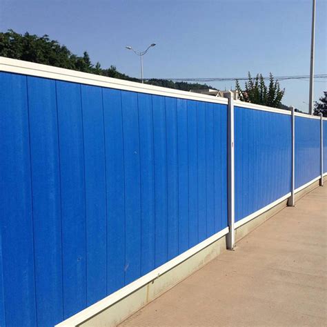 2米高彩钢板围挡 0.326厚单层铁皮施工隔离围蔽 江门公园施工围蔽护栏|价格|厂家|多少钱-全球塑胶网