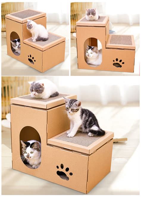 如何用废旧纸箱给猫做猫窝或者猫爬架？ - 知乎