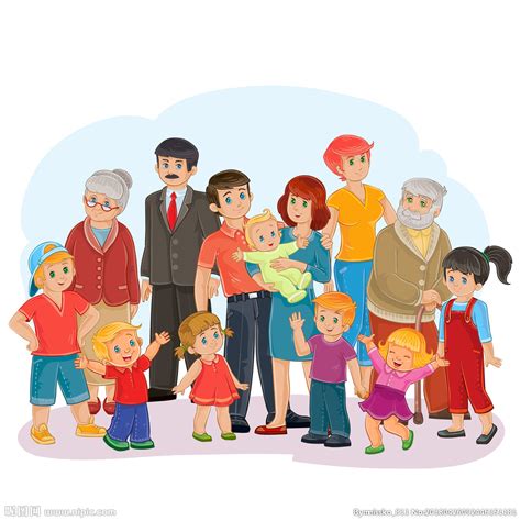 卡通一家人大家庭设计图__动漫人物_动漫动画_设计图库_昵图网nipic.com