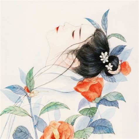 素雅古风图女生头像图片