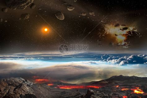 顶部的气象和小行星高清图片下载-正版图片506311588-摄图网