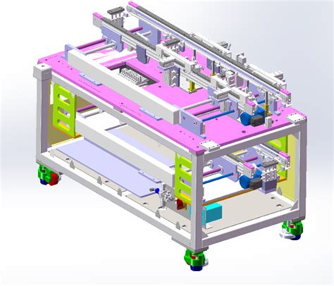 【工程机械】自动宽度可调流水线3D数模图纸 x_t格式_SolidWorks-仿真秀干货文章
