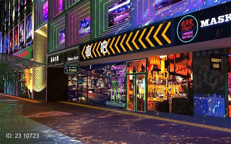 街道装饰霓虹灯一条酒吧街_设计智库-站酷ZCOOL