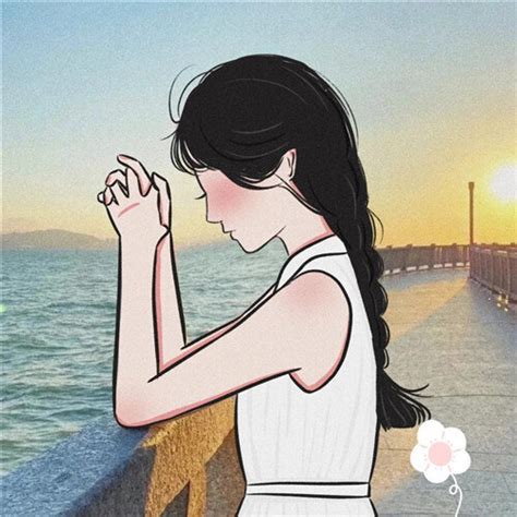 成熟温柔女生背影头像