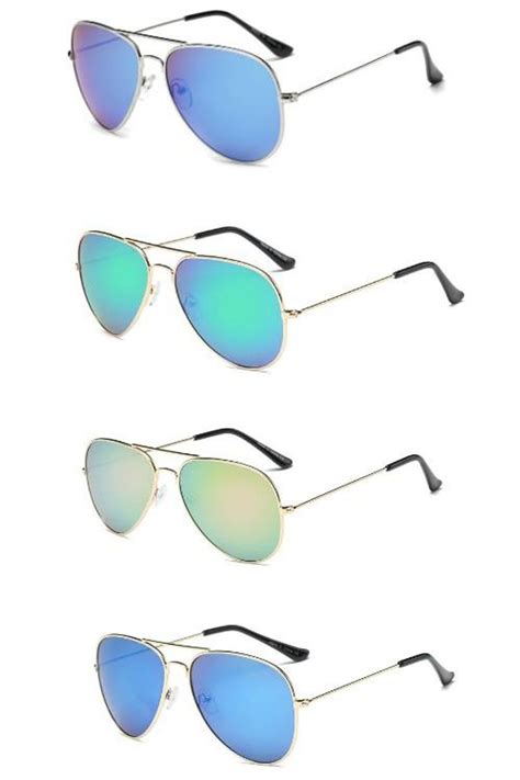 Classic Mirrored Aviator Fashion Sunglasses - ShopperBoard