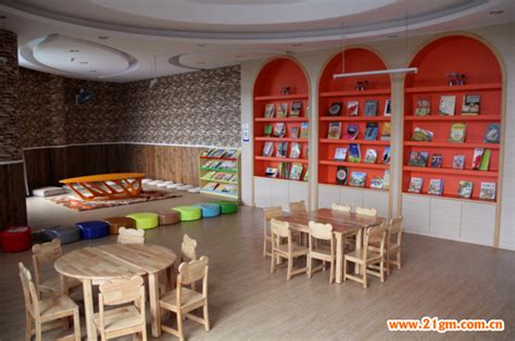 深圳幼儿园阅读室设计_幼儿园图书室设计效果图 - 深圳大正设计