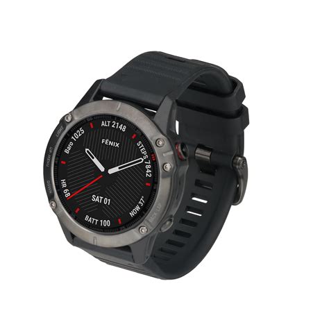 Garmin Fenix Sapphire Multisport GPS Watch Carbon Gray DLC With Black ...