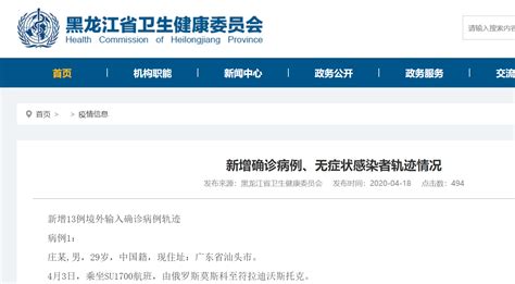 黑龙江：新增13例境外输入确诊病例均无中国境内密切接触者 | 每经网