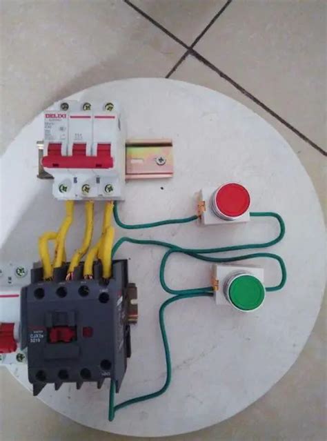 按钮开关接线图图片