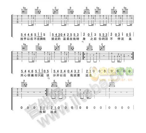 《转身之后》钢琴谱 - BII简单版C调和弦弹唱伴奏无旋律 - 加歌词 - 钢琴简谱