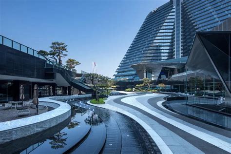 [上海]知名酒店楼前现代商业广场景观设计-商业环境景观-筑龙园林景观论坛