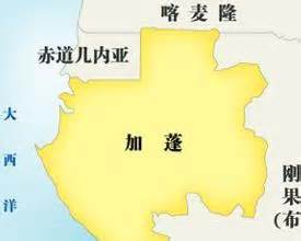加蓬地图图片