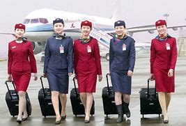 上海航空公司空姐工作制服的红与黑介绍-工作服厂家