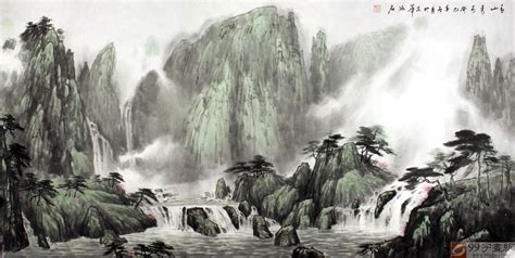 刘开豪日记:国画山水画《山水图》，传统国画艺术，祖国大好山河，处处是风景_兴艺堂