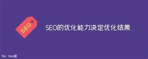 SEO的优化能力决定优化结果 - seo屋