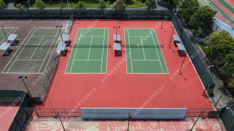 杭州师范大学下沙校区球场项目_网球场_工程案例_杭州海格建设有限公司
