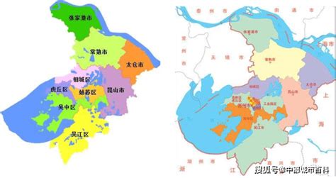 苏州地图区域划分图片,苏州区域划分,苏州市区域划分_大山谷图库