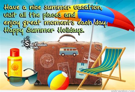 Summer Vacation Wishes, Messages and Quotes – Best Quotations,Wishes ...