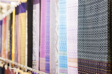 Thai Silk Fabrics stock image. Image of dyestuff, batik - 29776261