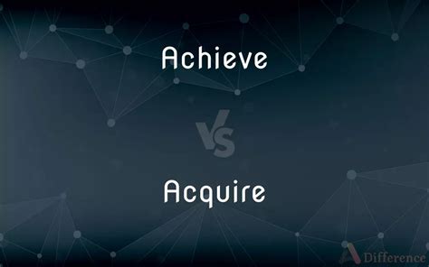 Achieve vs. Acquire — What’s the Difference?