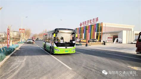 海阳市政府 今日海阳 海阳公交高密度开通农批市场运营路线 满足市民多元化购物需求