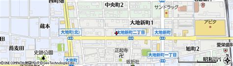 愛知県岩倉市大地新町2丁目の地図 住所一覧検索｜地図マピオン