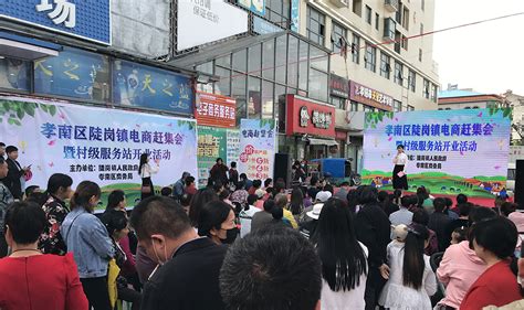 便民助农！孝南区陡岗镇电商赶集会暨村级服务站正式开业！