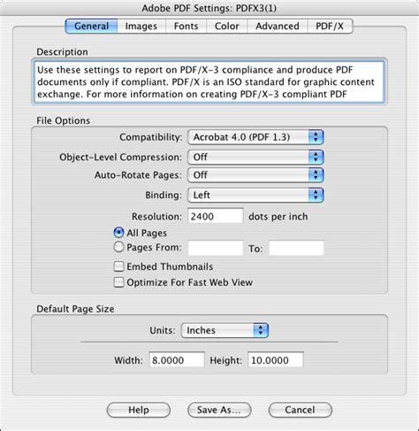 Create PDF files using Acrobat Distiller