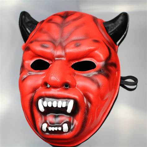 万圣节面具 红魔吸血鬼面具 木乃伊 骷髅头搞怪整人面具 恐怖面具-阿里巴巴