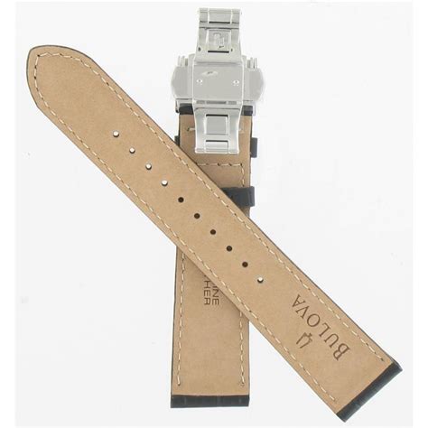 Bulova 860794-4985-BK C860794 Genuine Bulova Watchband Genuine Leather ...