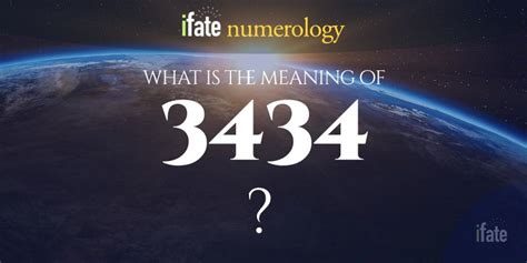 Number The Meaning of the Number 3434