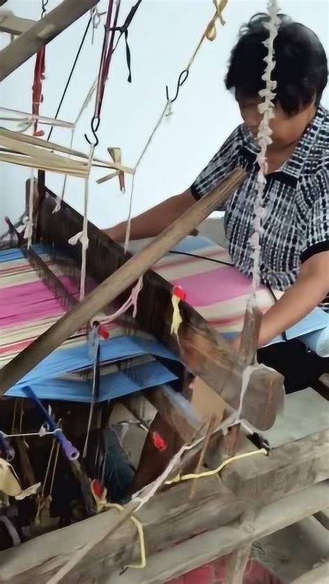 实拍农村纯手工制作棉布的过程_腾讯视频