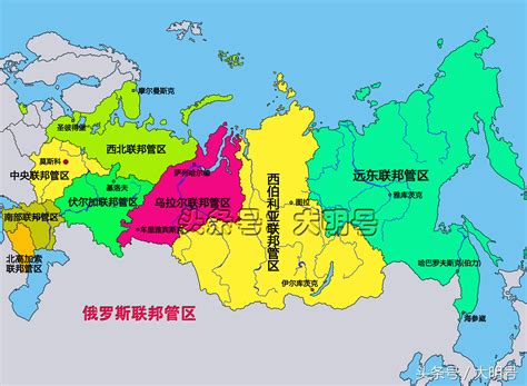 俄罗斯联邦21个共和国划分高清图地图（与普通的行政区有何不同） - 兜在学