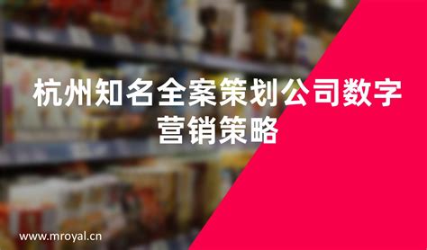杭州知名全案策划公司数字营销策略-美御全案策划