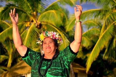 Mature Polynesian Pacific Island Woman Stock Photo - Image of ...