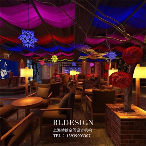 郑州酒吧设计公司-遇·音乐主题酒吧设计效果图_美国室内设计中文网
