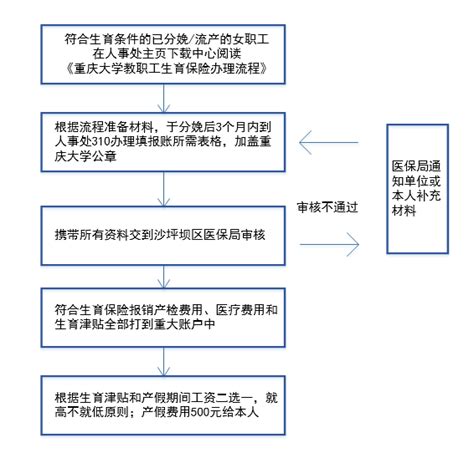 生育保险报销流程-重庆大学人事处主页