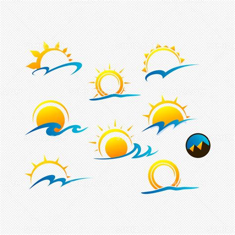 矢量太阳太阳logo矢量图图片素材免费下载 - 觅知网
