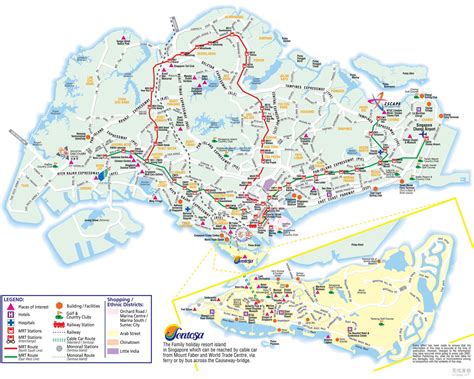 新加坡地图英文版全图_新加坡地图库