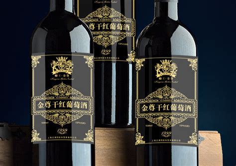 国外葡萄酒标设计、高端大气的葡萄酒标签设计、法国卿王葡萄酒包装设计、上海酒盒包装设计公司|平面|品牌|genyidesign - 原创作品 ...