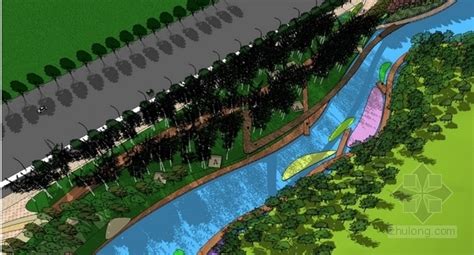 [舟山]城市水系景观带二期概念深化设计方案（附设计说明、苗木概算）-滨水休闲景观-筑龙园林景观论坛