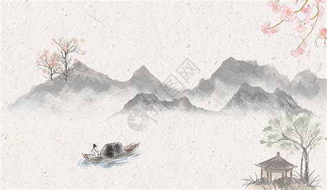 中国风水墨山水画插画图片下载-正版图片400239925-摄图网