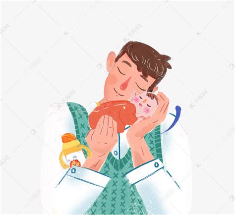 抱婴儿的男子素材图片免费下载-千库网