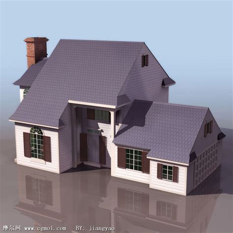 3D欧式别墅外观模型和效果图图片_景观全模_编号3866501_红动中国