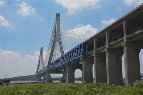 铜陵长江公铁大桥,路桥建筑,建筑摄影,摄影,汇图网www.huitu.com