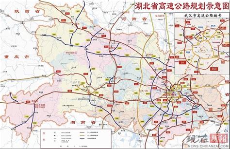 湖北省交通图 - 中国交通地图 - 地理教师网