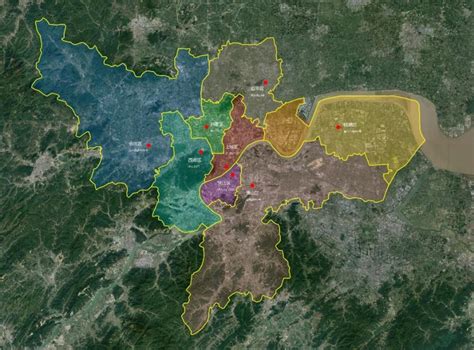 杭州区划地图2021调整版-杭州行政区划图2021_杭州市地图查询