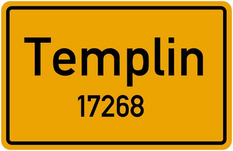 17268 Templin Straßenverzeichnis: Alle Straßen in 17268