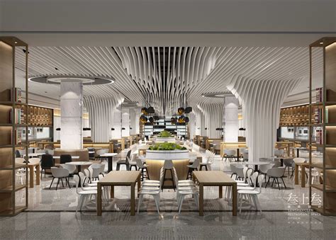 华为深圳坂田D4员工餐厅 - 餐厅设计 - 武汉金枫荣誉室内环境设计有限公司
