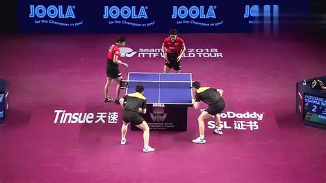 乒乓球比赛视频，樊振东许昕vs水谷隼大岛祐哉，赢这场比赛了。